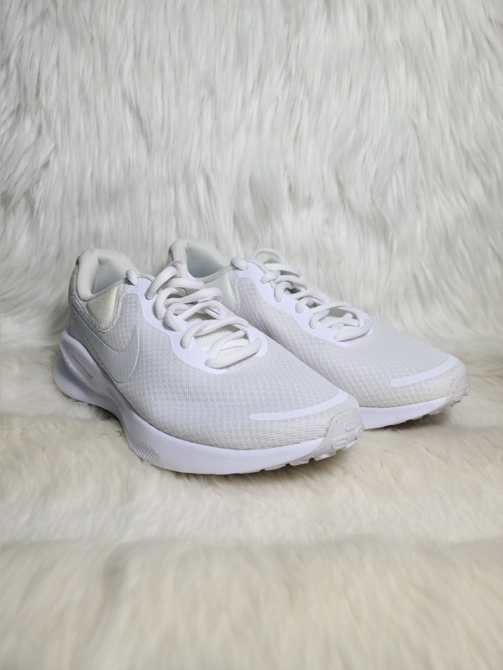Nike Revolution Triple White Women 6 LIKE NEW No Box
